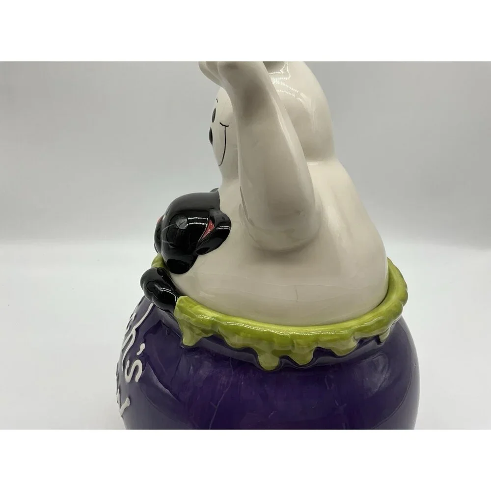 David's Cookies Vintage Halloween Witch's Brew Cookie Jar Kitchen Collectible